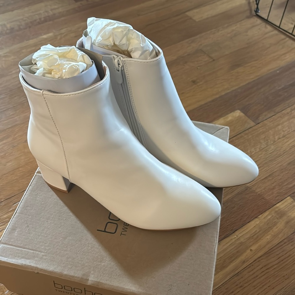 White booties